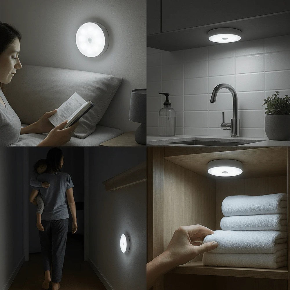 Luz com Sensor de Movimento Recarregável - Luz com Sensor de Movimento - Vessa