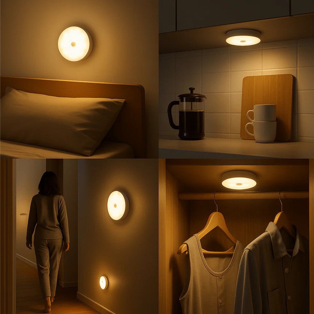 Luz com Sensor de Movimento Recarregável - Luz com Sensor de Movimento - Vessa