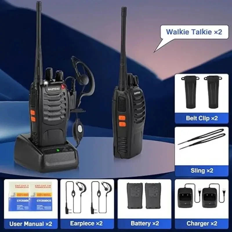 Walkie Talkie USB Recarregável - Walkie Talkie - Vessa