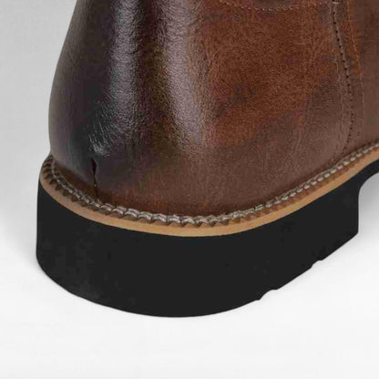 Botas Western em Couro Resistentes para Homem - Botas de Cowboy - Vessa