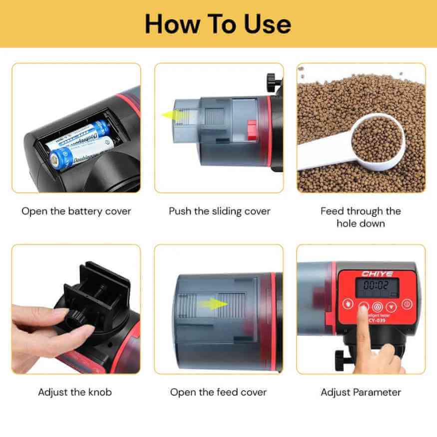 Alimentador Automático de Aquário Inteligente - Alimentador Automático de Aquário - Vessa