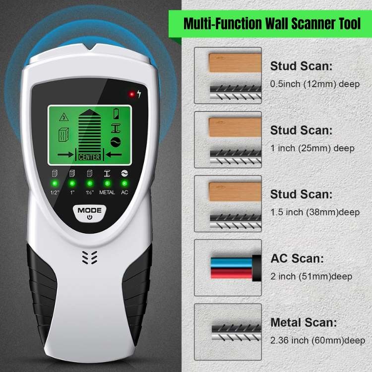 Detetor de Vigas 5 em 1 SmartScan - Detetor de Vigas - Vessa