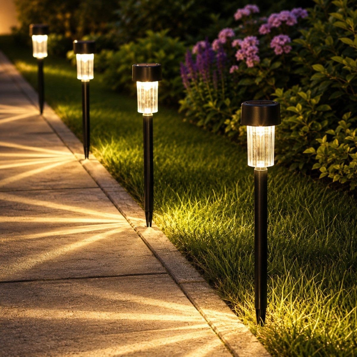Luzes Solares LED para Caminho de Jardim - Luzes de Jardim - Vessa