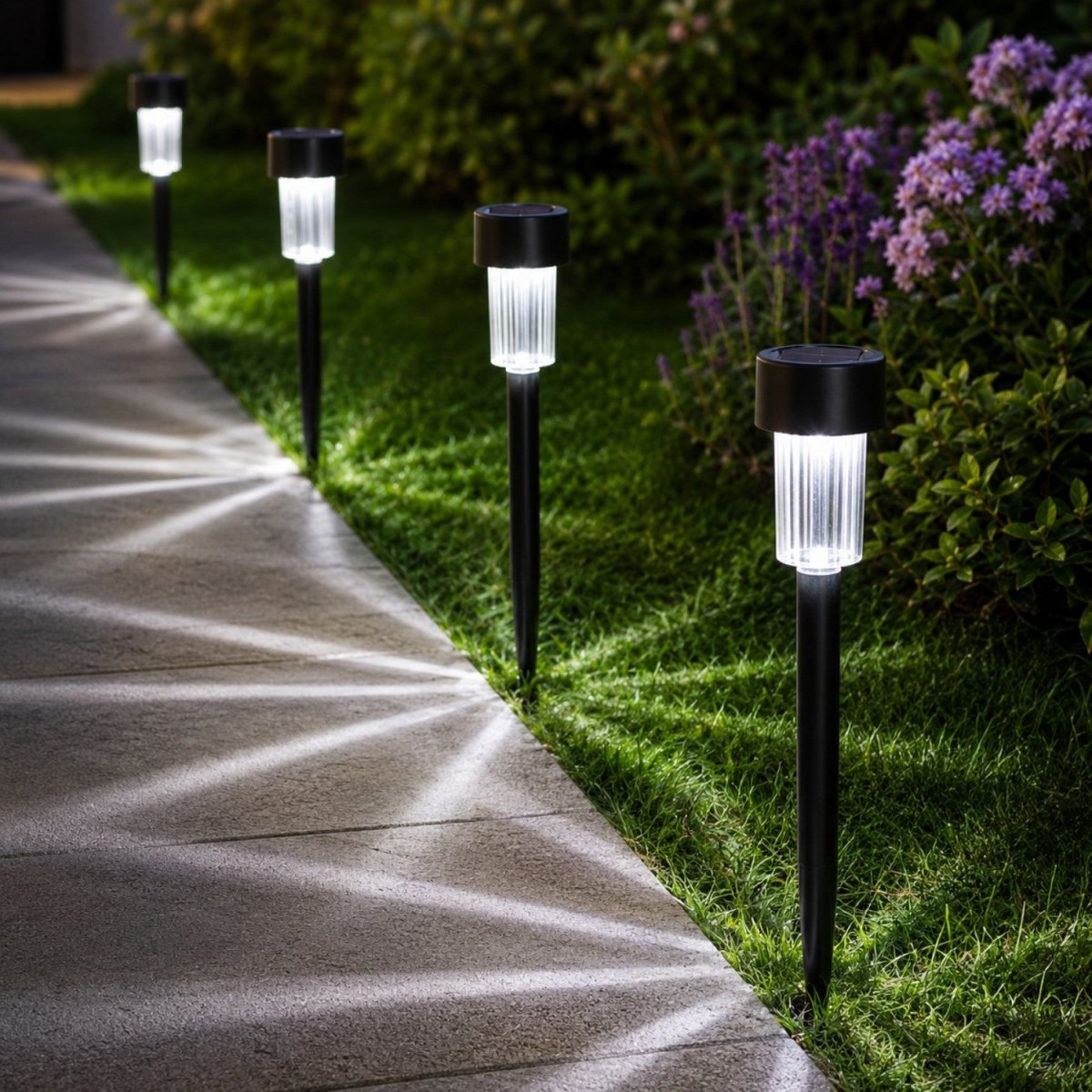 Luzes Solares LED para Caminho de Jardim - Luzes de Jardim - Vessa