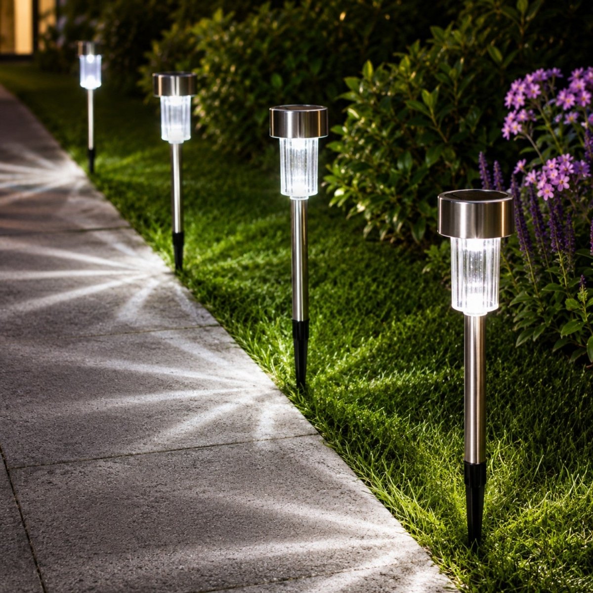 Luzes Solares LED para Caminho de Jardim - Luzes de Jardim - Vessa