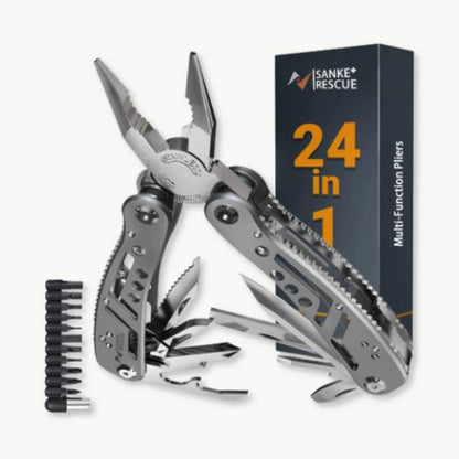 Alicate Multifuncional em Aço Inoxidável com 24 Ferramentas - Alicate de Corte - Vessa