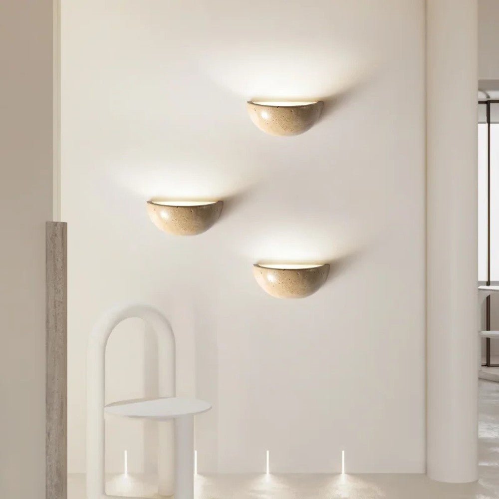 Luz de Parede LED Curva Efeito Pedra - Luz de Parede - Vessa