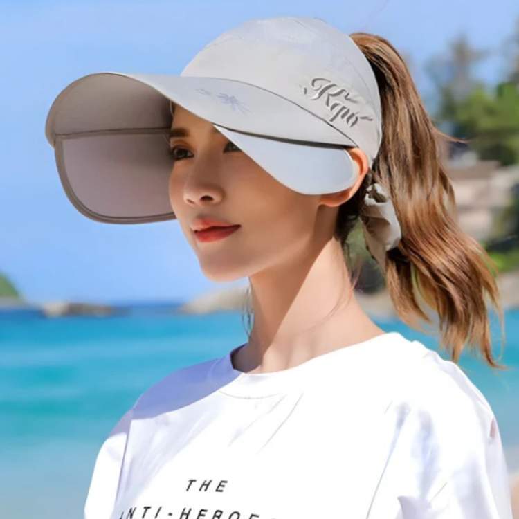 Chapéu de Aba Estendida SunGuard - Chapéu de Mulher - Vessa