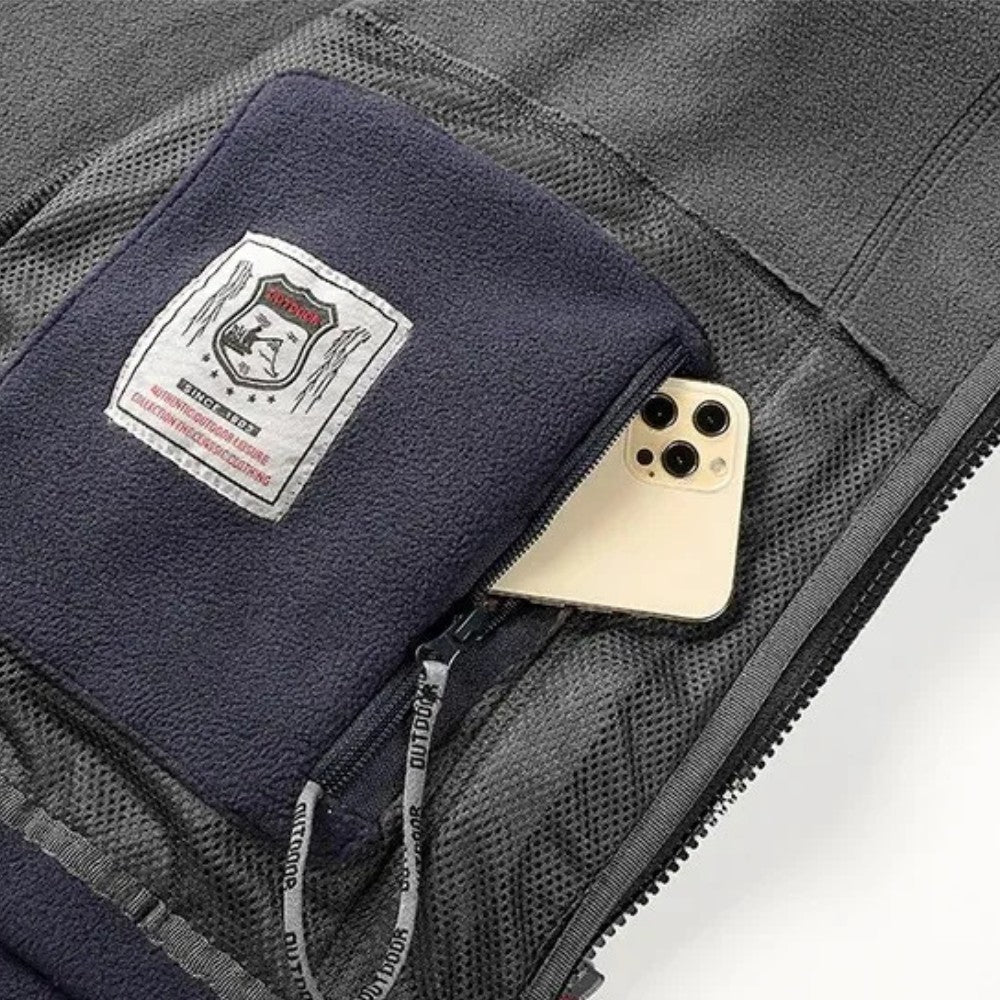 Casaco Térmico em Fleece para Exterior para Homem - Casaco de Fleece de Homem - Vessa