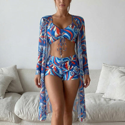 Conjunto de Bikini de Três Peças - Conjunto de Bikini - Vessa