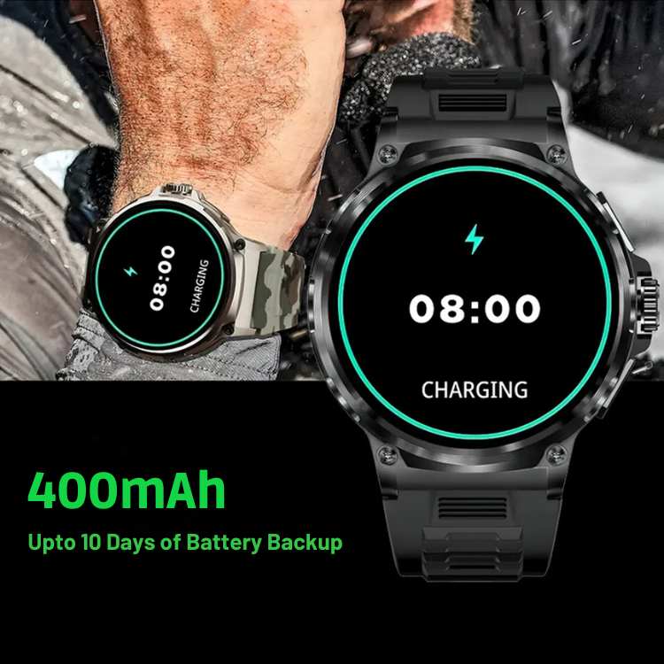 Smartwatch Titan Tough – Bateria de 10 Dias, Alertas de Chamada e Monitorização de Saúde 24/7 - Smartwatch - Vessa
