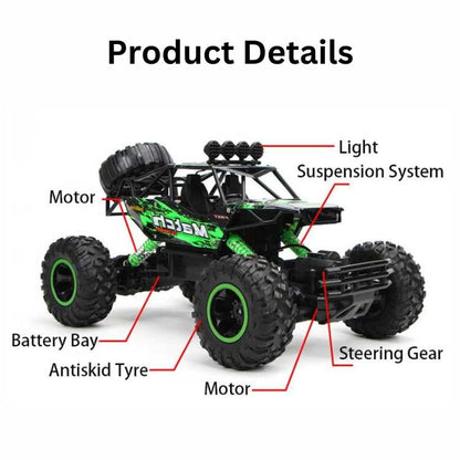 Carro RC Monster Truck 4x4 Definitivo - Carro de Controlo Remoto - Vessa