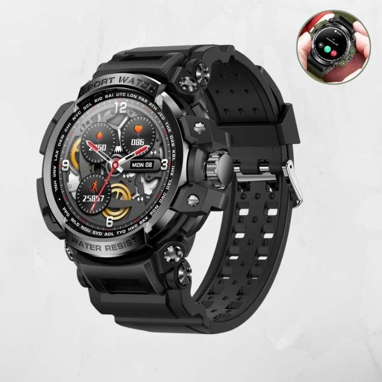 Smartwatch Robusto de Exterior – Impermeável, Chamadas Bluetooth, Longa Bateria - Smartwatch - Vessa