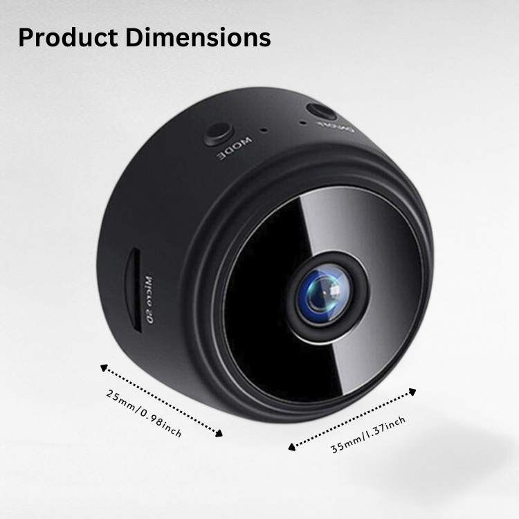 Câmara de Segurança HD Ultra Compacta - Mini Câmara - Vessa