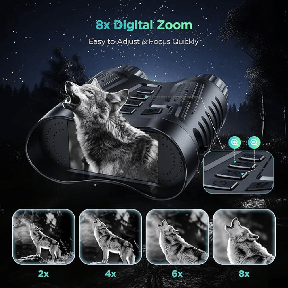 Binóculos de Visão Noturna Ultra HD – Zoom, Grave e Domine a Noite - Binóculos de Visão Noturna - Vessa