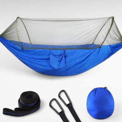 Rede de Exterior com Mosquiteiro – Ultra-Leve em Nylon e Rápida Configuração - Rede de Campismo - Vessa