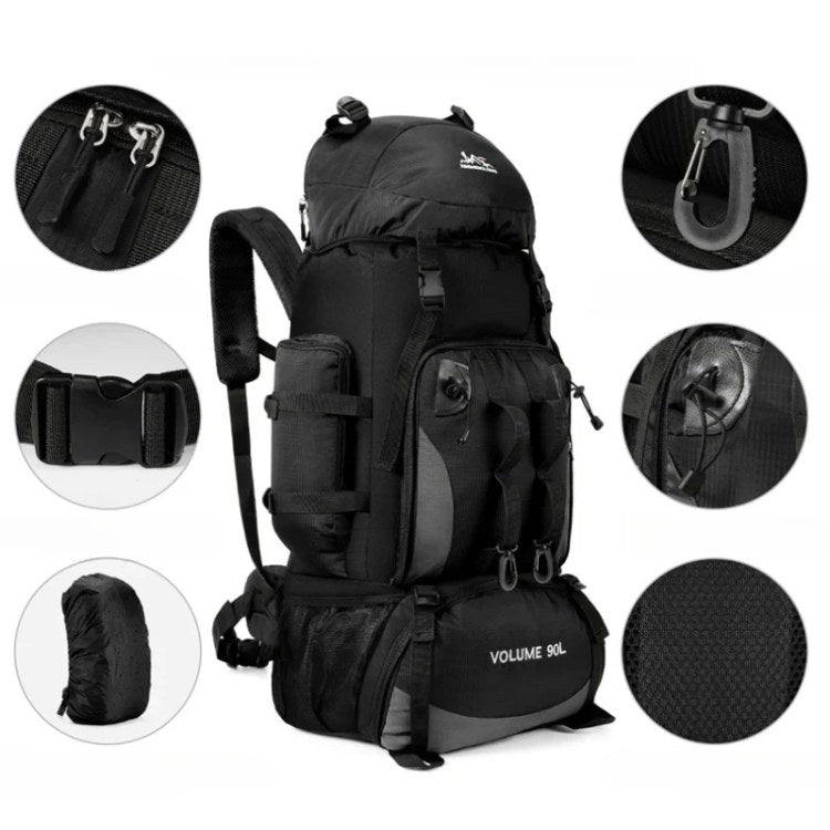 Mochila de Caminhada Impermeável Ultraleve de 90L - Mochila de Caminhada - Vessa
