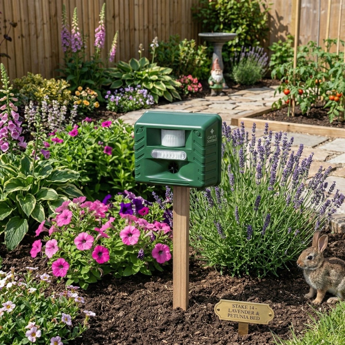 Dispositivo Ultrassónico Repelente de Aves para Jardim - Espantalho de Pombos - Vessa