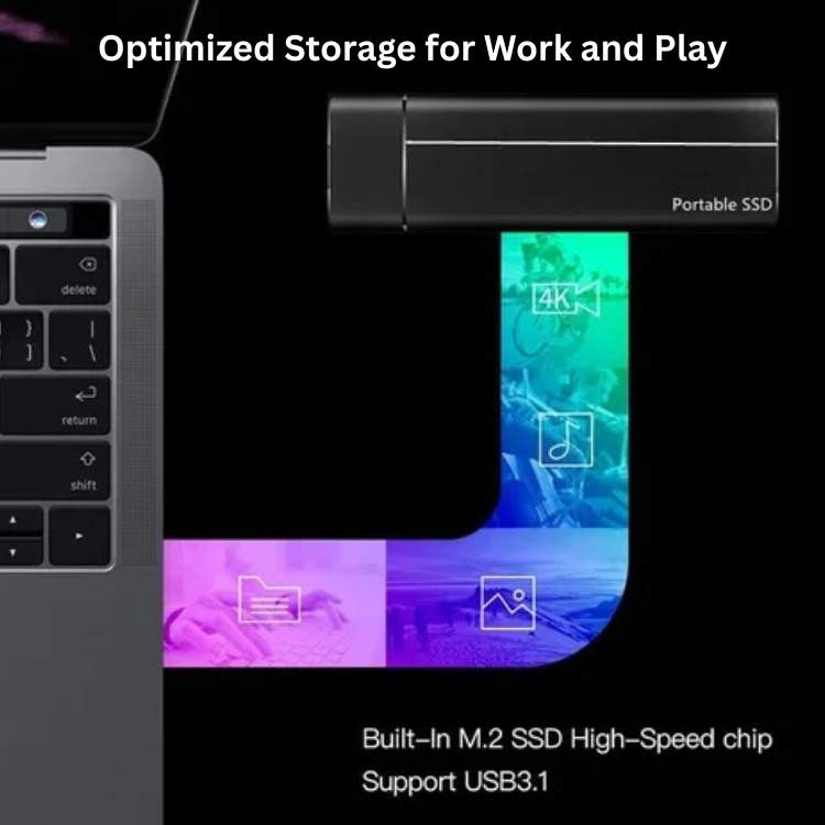 Disco SSD Portátil de Alta Velocidade UltraStor - Disco SSD - Vessa