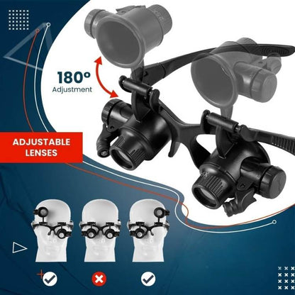Óculos de Lupa com Luz UltraVision - Óculos de Lupa - Vessa