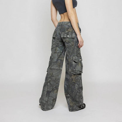 Calças Cargo Camufladas Unissexo - Calças Cargo Camufladas - Vessa