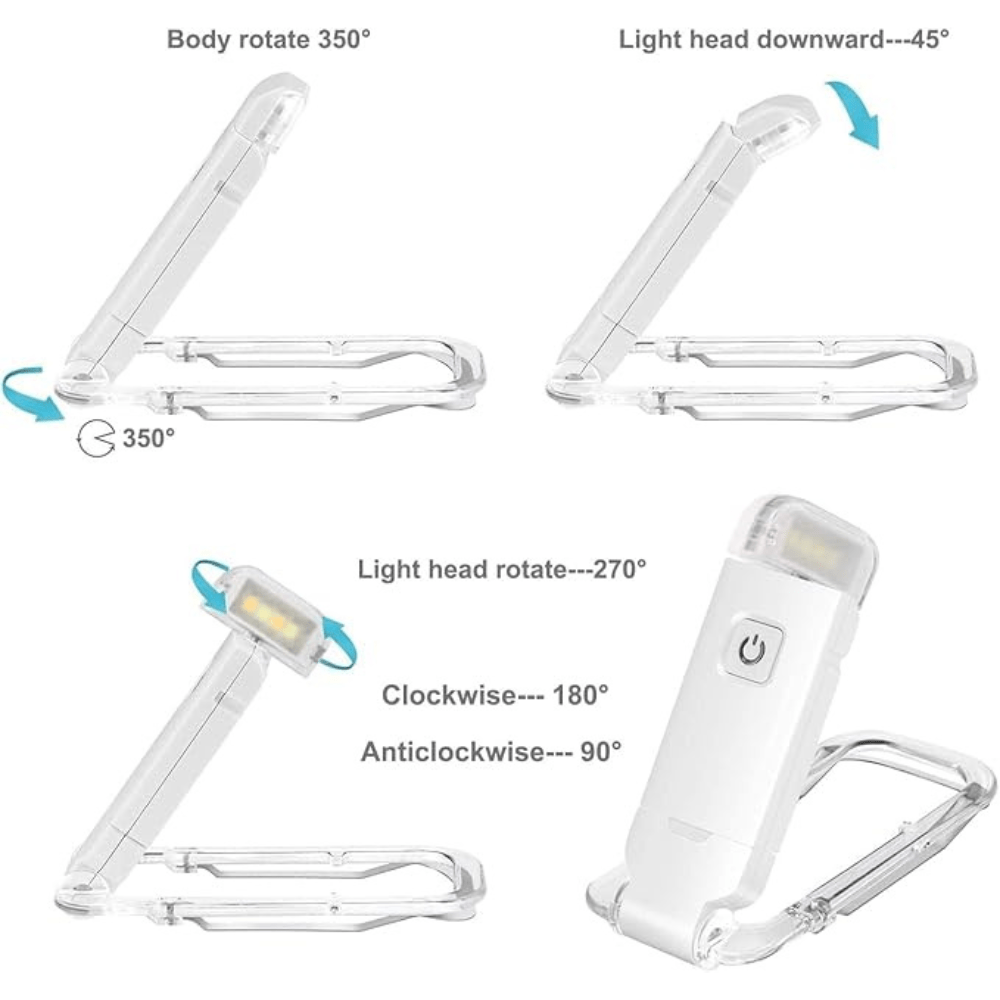 Luz de Leitura Recarregável por USB - Luz de Leitura - Vessa