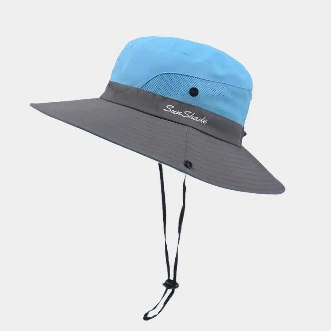 Chapéu de Sol de Aba Larga com Proteção UV UVGuard para Mulher - Chapéu de Verão - Vessa