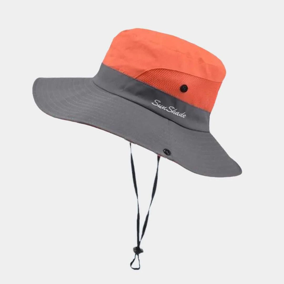 Chapéu de Sol de Aba Larga com Proteção UV UVGuard para Mulher - Chapéu de Verão - Vessa