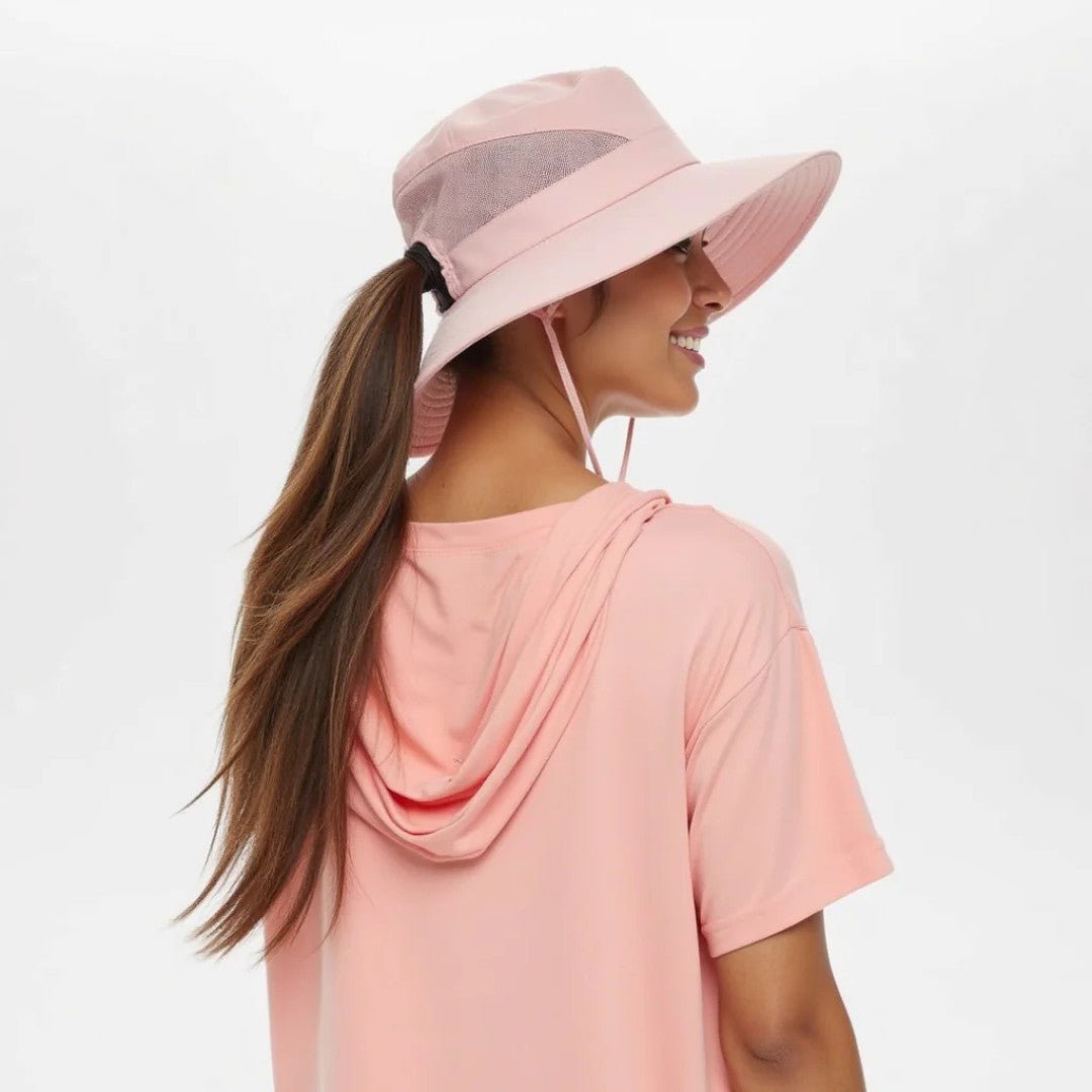 Chapéu de Sol de Aba Larga com Proteção UV UVGuard para Mulher - Chapéu de Verão - Vessa