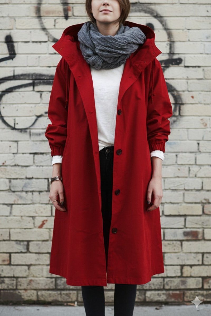 Gabardine com Capuz para Mulher - Sobretudo - Vessa