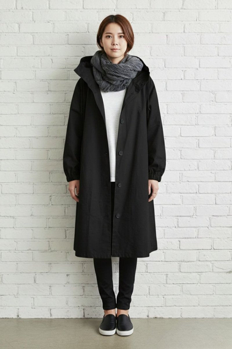 Gabardine com Capuz para Mulher - Sobretudo - Vessa
