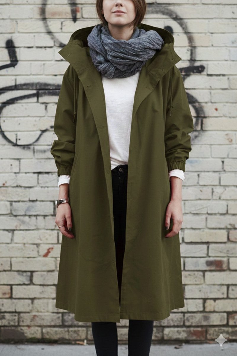 Gabardine com Capuz para Mulher - Sobretudo - Vessa