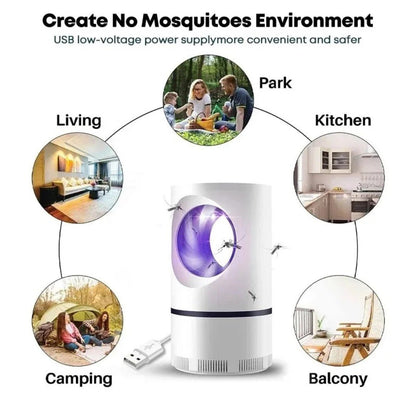 Candeeiro Armadilha de Mosquitos USB ZenoGuard com Tecnologia UV Segura - Repelente de Mosquitos - Vessa